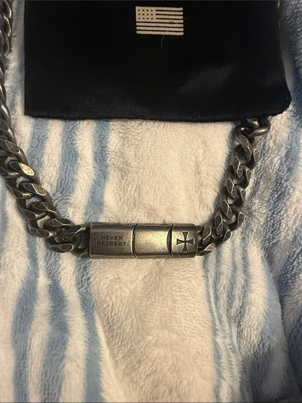 Hero Black Stainless Steel Chain Necklace for Men